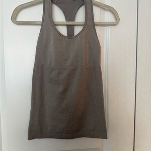 Women's Lululemon Swiftly Gray Raceback Tank Top
